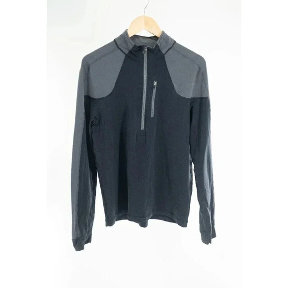 lululemon athletica Other - Lululemon Men's Kung Fu 1/2 Zip Pullover running jacket Navy Gray |  Medium